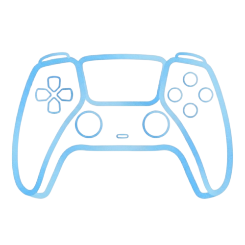 Narysowany mazakiem pad do gier